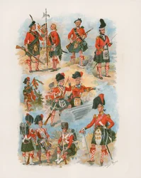 42º Royal Highlanders The Black Watch (cromolitografía)