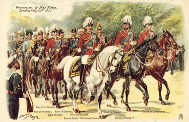 Procesión de nueve reyes, Londres, 20 de mayo de 1910