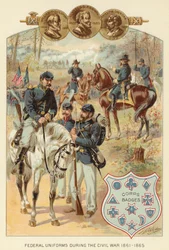 Uniformes federales durante la Guerra Civil 1861-1865