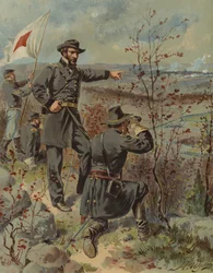 General Sherman en la Montaña Kenesaw, Georgia, Guerra Civil Americana, 4 de octubre de 1864