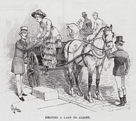 Ayudando a una dama a bajar