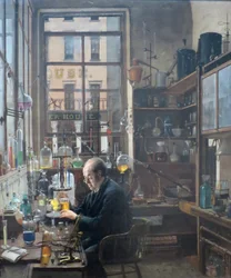 En el laboratorio, de Henry Alexander, c. 1885-87