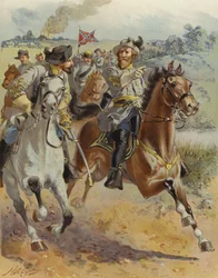 General J E B Stuart en la incursión alrededor de McClellan, junio de 1862