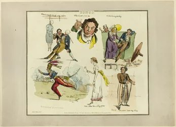 Placa de ilustraciones a canciones populares