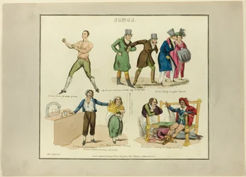 Placa de ilustraciones a canciones populares