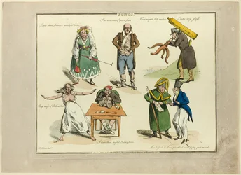 Placa de ilustraciones a canciones populares