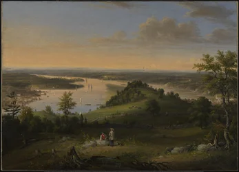 Escena en el río Hudson, 1849