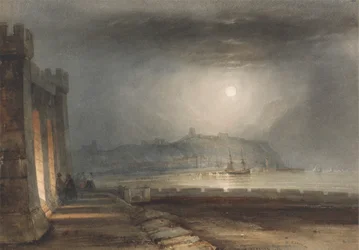 Puerto de Scarborough, Yorkshire - Luz de luna