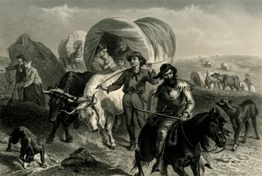 Emigrantes Cruzando las Llanuras