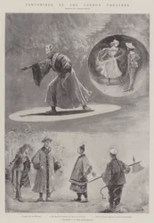 Pantomimas en los teatros de Londres