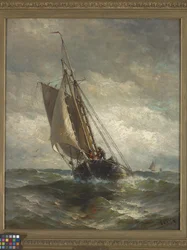 Running For Anchorage (óleo sobre lienzo)