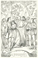 Los dos caballeros de Verona (grabado)