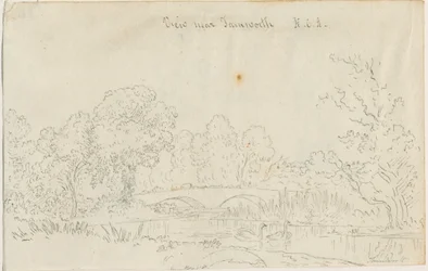 Tamworth - Puente: dibujo a pluma