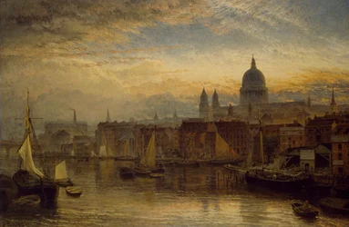 San Pablo desde el río Támesis, 1877