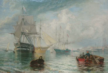 Los Señores del Almirantazgo visitando Sheerness