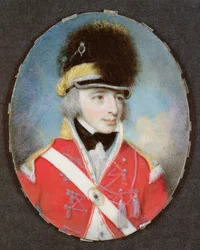 Miniatura de un oficial desconocido, c.1797