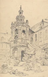 Pórtico del Halle de la Haute Vielle Tour, Ruán