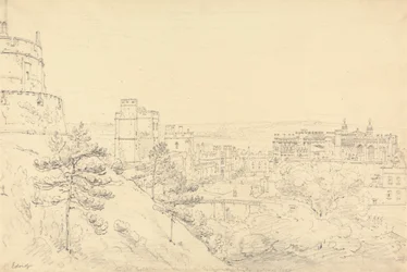 El Castillo de Windsor desde el Glacis de la Torre Redonda