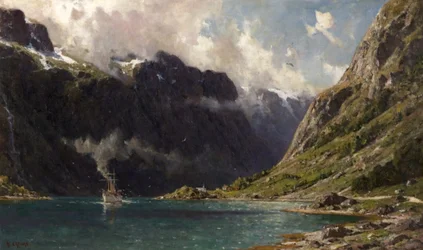 Naeroyfjord, Noruega, 1902