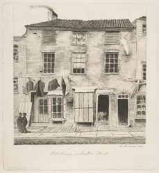 Casa antigua en Rector Street, de «Escenas del antiguo Nueva York»