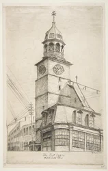 La oficina de correos, Middle Dutch Church, de «Escenas del viejo Nueva York»