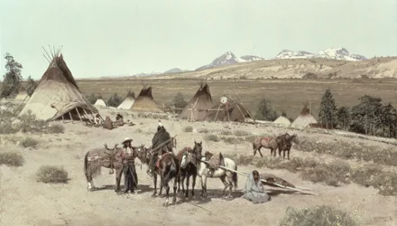 Campamento indio, 1892