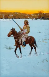 Indio regresando de la caza, 1912