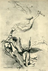 Héroe muerto con diosas, 1778