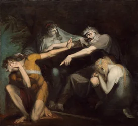 Edipo maldiciendo a su hijo Polinices, 1786