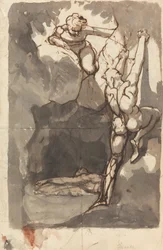 Estudio para "Hallazgo del cadáver de Bassanio