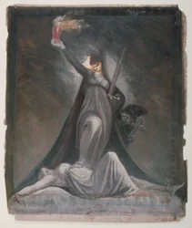 Estudio para Inquisición, Ilustración para Columbiad