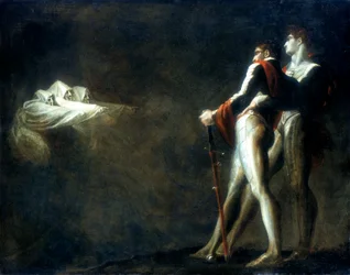 Las tres brujas apareciendo a Macbeth y Banquo, finales del siglo XVIII