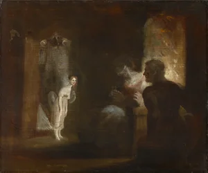 Undine entra en la casa del pescador y su esposa, 1821