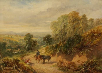 En el páramo en Old Storridge, Worcestershire
