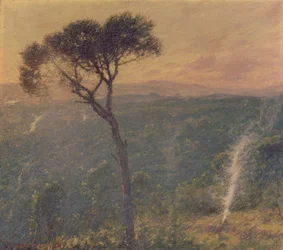 Un valle de Liguria, c.1910 (óleo sobre lienzo)