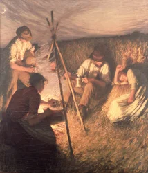 La cena del cosechador, 1898
