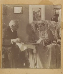 [Hardinge Hay Cameron y Lady Dalrymple jugando al ajedrez]