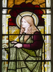 Cambridge, Trinity College, Heaton Butler & Bayne, Henry Holiday, Phoebe, 1870, adaptado de Carl Almquist