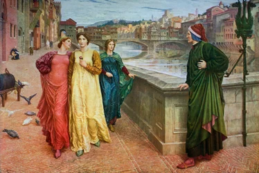 Dante y Beatriz, 1883, 1912.
