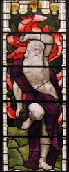 Evesham, Todos los Santos, James Powell & Sons, Henry Holiday, Moisés, 1882