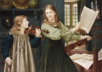 Pinturas prerrafaelitas: Dueto