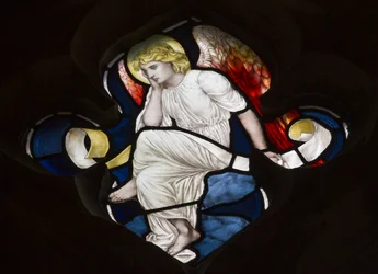 Ángel de tracería cuatrifolio, 1882