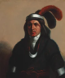 Coosa-Tustunnuggee (Creek) 1831 (Óleo sobre lienzo)
