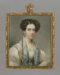 Retrato de una dama, c.1825 (acuarela)