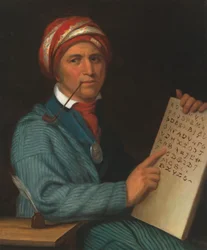 Sequoyah (c. 1770-1843), c.1830 (óleo sobre lienzo)
