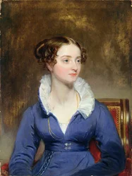 Joven Mujer con Vestido Azul, c.1825