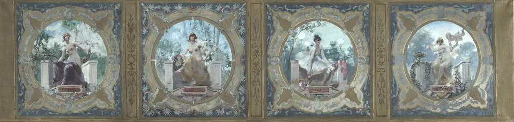 Boceto para la Galería Lobau del Ayuntamiento de París: Poesía. La alegría. La Danse. La Grace, en 1890 (óleo sobre lienzo)