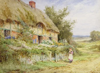 El conejo mascota (óleo sobre lienzo)