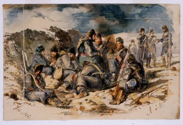 Escena nocturna, Sebastopol, 1855