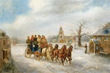 El coche de Uxbridge cerca de Hillingdon